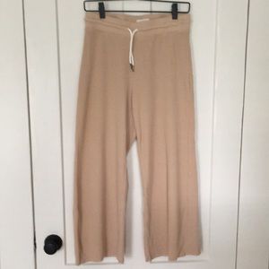 MATE the Label Thermal Wide Leg Pant Latte